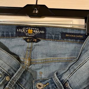 Lucky brand capri jeans